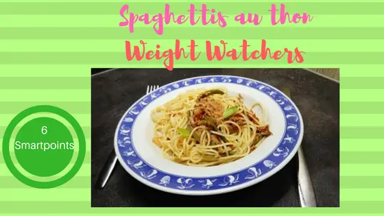 spaghettis au thon weight watchers