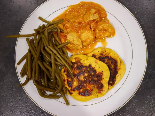 assiette de poulet tikka massala