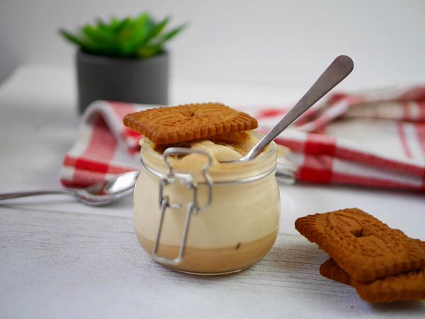 Yaourt avec des spéculoos